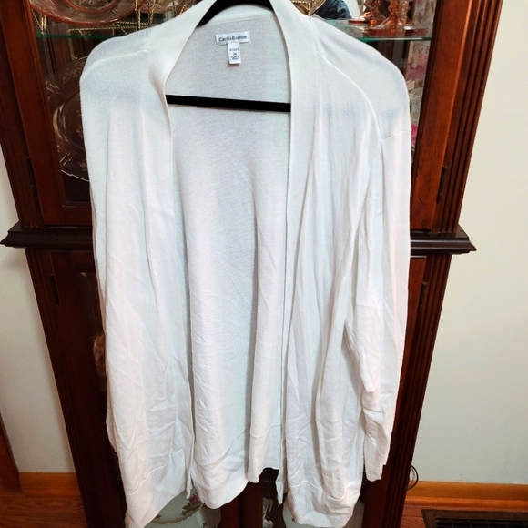 Croft Barrow White Cardigan Size 3x 